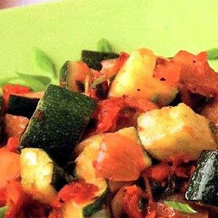 Кабачки тушеные с чесноком