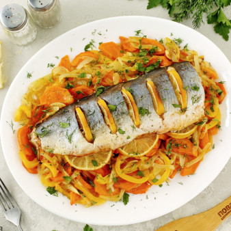 Рыба в духовке в фольге