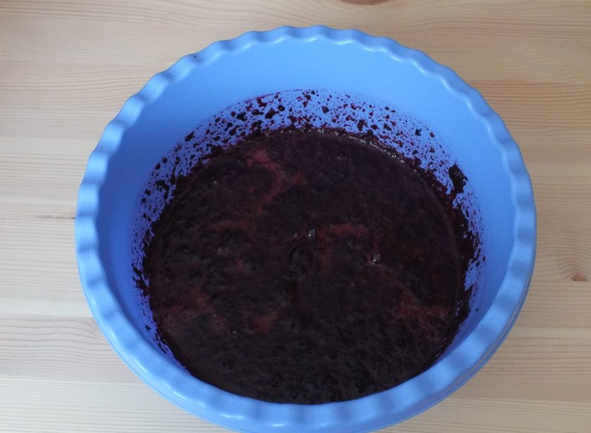 1. Этап. Джем из черной рябины: Получается вот такая густая масса.