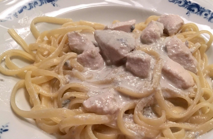 1. Этап. Макароны с куриной грудкой: Приятного аппетита!