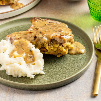 Stuffing-Stuffed Pork Chops