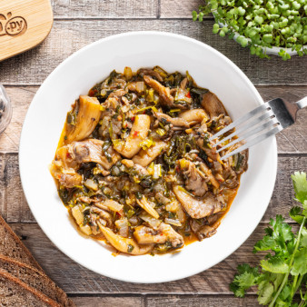 Чакапули из грибов