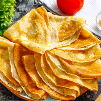 Ажурные блины на кипятке