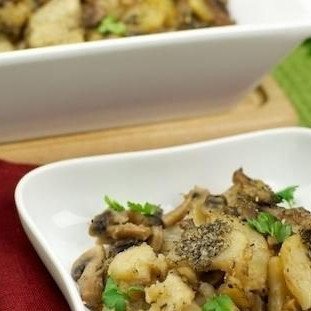 Жареная картошка с грибами