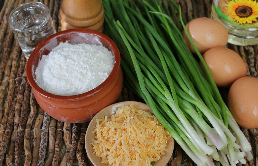 1. Этап. Чуду с зеленым луком: Подготовим ингредиенты.