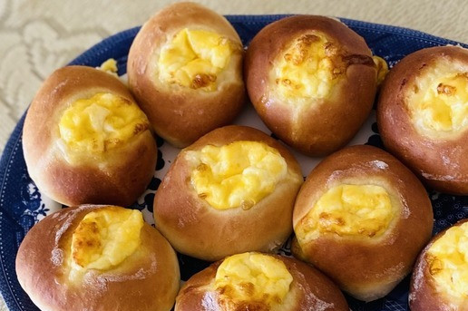 1. Этап. Ватрушки с творогом: Духовка разогрета на 180