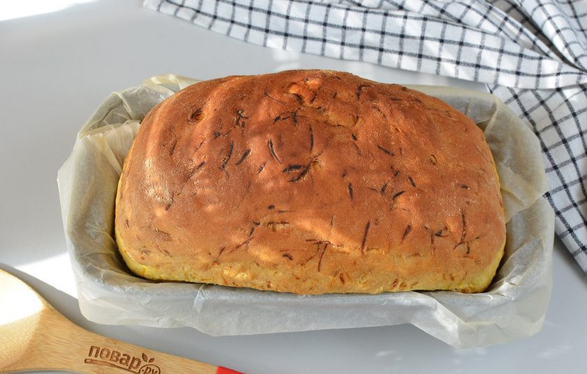 1. Этап. Хлеб с тыквой: Хлеб с тыквой готов! Минут через 5 извлеките его из формы.