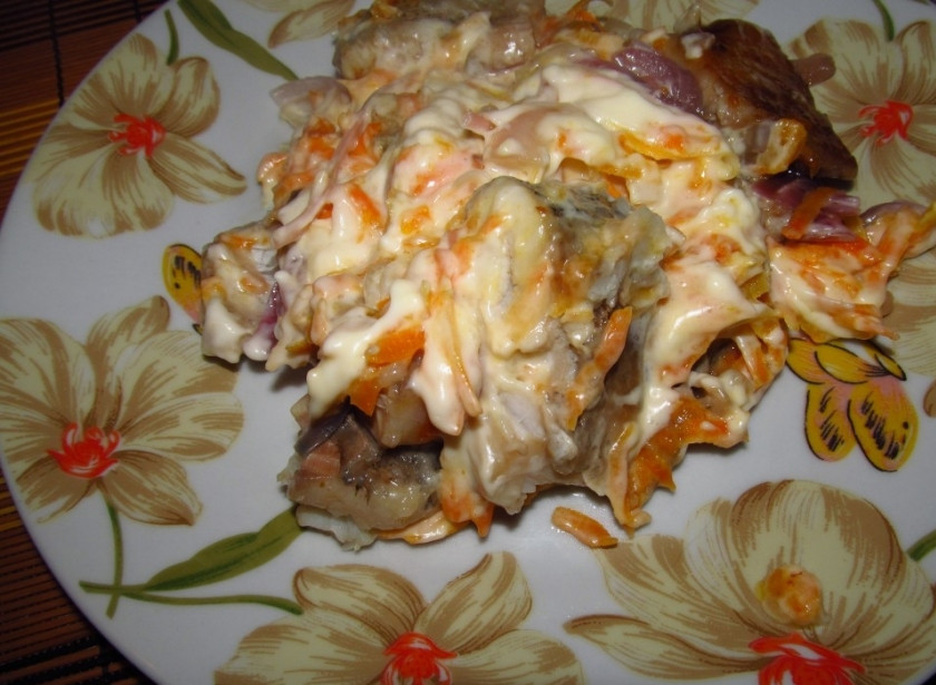 1. Этап. Щука, тушенная с луком: В режиме 