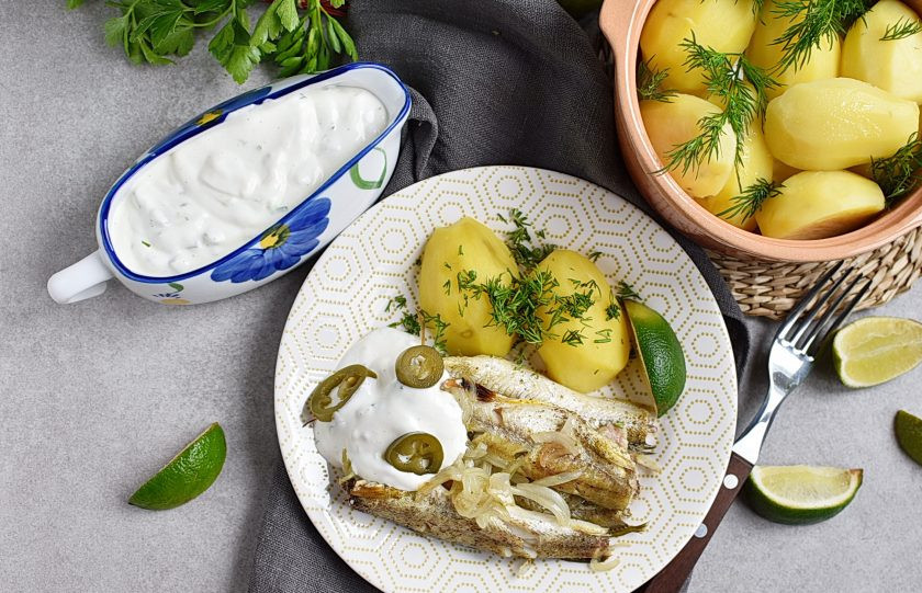 1. Этап. Сметанный соус к рыбе: Приятного аппетита!