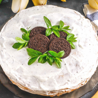 Блинный торт Орео