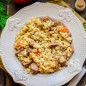 Перловка с мясом и грибами