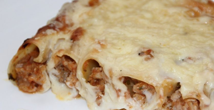 1. Этап. Каннеллони с фаршем под сыром: 5. Готово! Приятного аппетита!