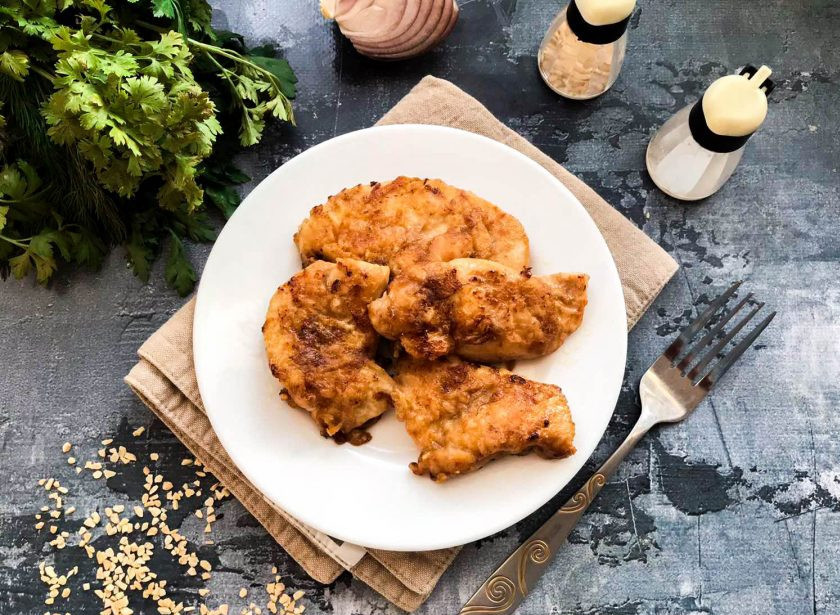 1. Этап. Куриные отбивные в маринаде: Куриные отбивные в маринаде готовы. Приятного аппетита!