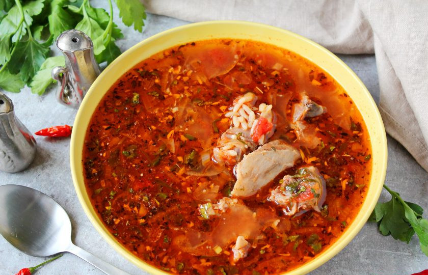 1. Этап. Харчо с гранатовым соком: Приятного аппетита!