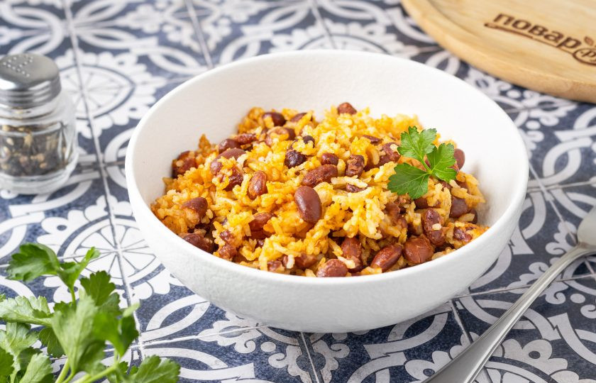 1. Этап. Рис с красными бобами: Рис с красными бобами готов, приятного вам аппетита!