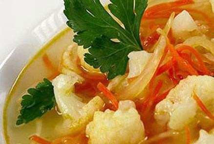 1. Этап. Цветная капуста тушеная в мультиварке: 6. Блюдо готово! Приятного аппетита!