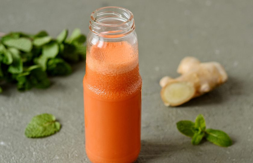 1. Этап. Морковный сок с имбирем: Морковный сок с имбирём готов!
