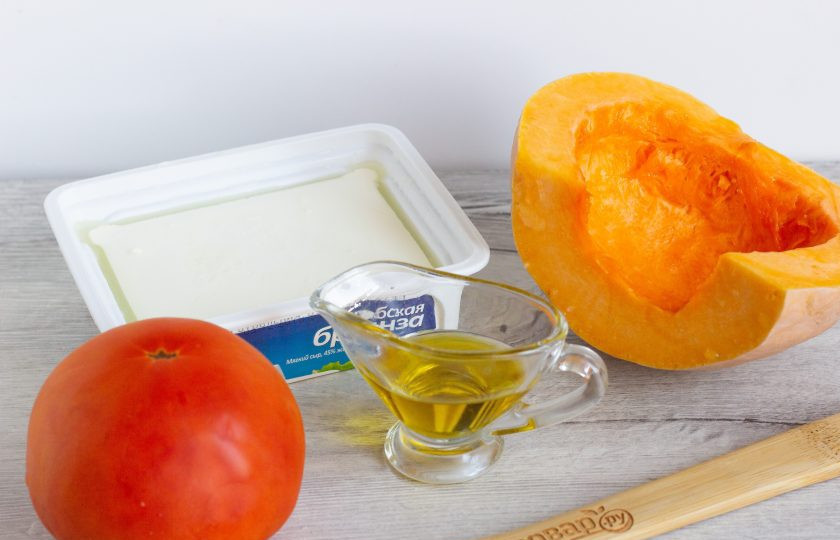 1. Этап. Запеченная тыква при похудении: Подготовьте все необходимые ингредиенты.