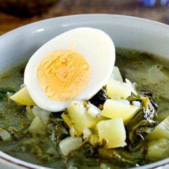 Щавелевые щи без мяса