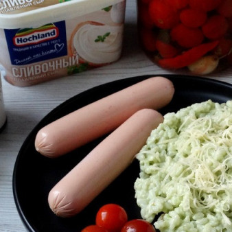 Рис с авокадо и сливочным сыром