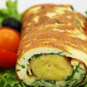 Яичница с бананом