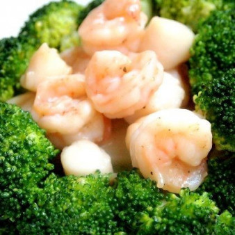 Брокколи с морепродуктами