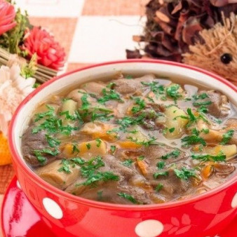 Грибной суп без зажарки