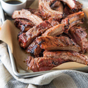 Grilled Spicy Citrus Ribs With Bourbon Glaze