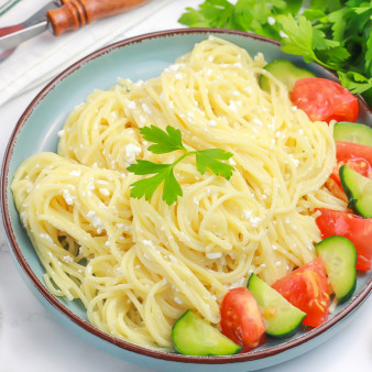 Спагетти с творогом