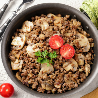 Говяжий фарш с грибами