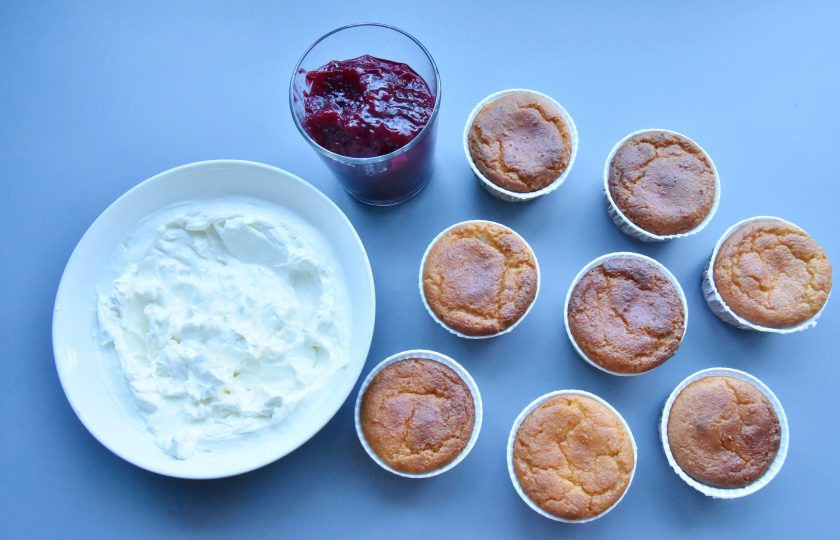 1. Этап. ПП капкейки: Все составляющие для сборки капкейков готовы.