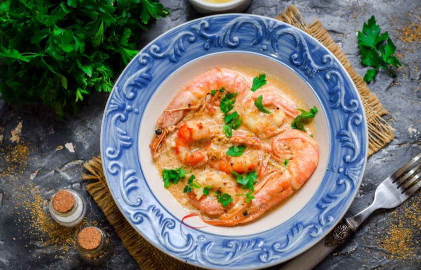 1. Этап. Креветки в соусе: Приятного аппетита!