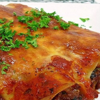 Каннеллони с грибами и фаршем