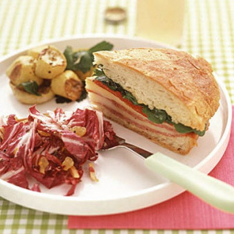 Pressed Salami Sandwiches