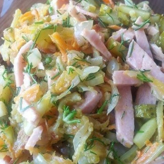 Деревенский свадебный салат