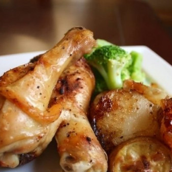 Жареные куриные окорочка