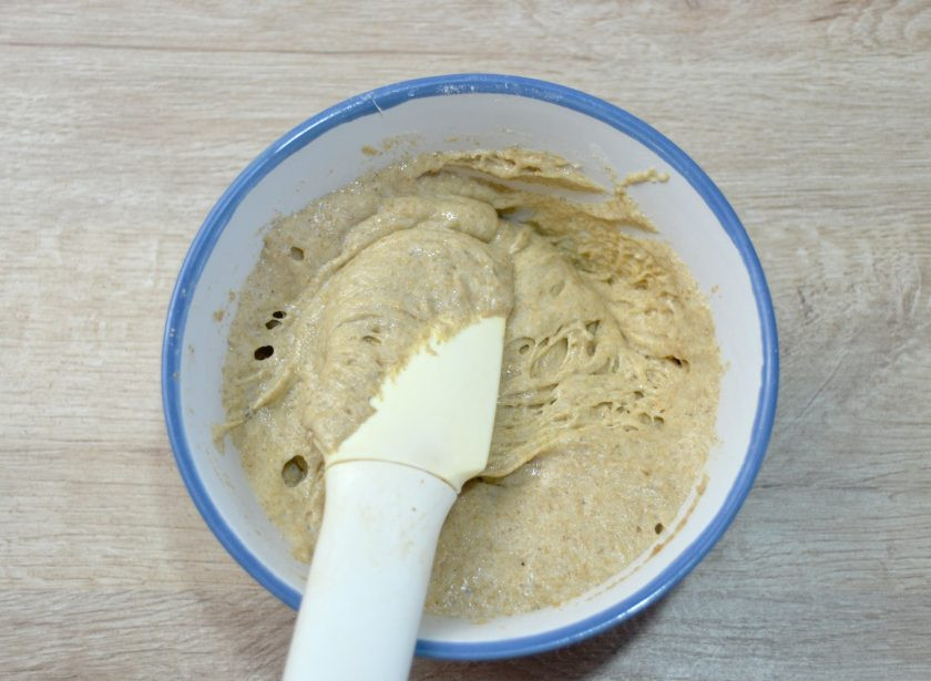 1. Этап. Бездрожжевой хлеб Стройный: К концу брожения в опаре должны образоваться многочисленные пузырьки.