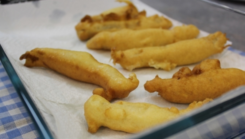 1. Этап. Кляр для рыбы с водкой: Кляр готов! Осталось обмакнуть в него рыбу и обжарить ее на сковороде! Приятного аппетита!