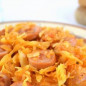 Квашеная капуста, тушеная с сосиской