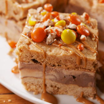 Triple Peanut Butter Ice Cream Sandwiches