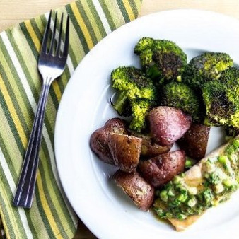 Красная рыба с картошкой в духовке