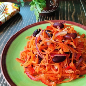 Постный салат Алый