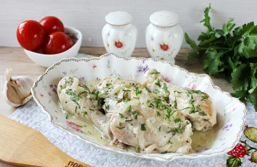 1. Этап. Гедлибже из курицы: Гедлибже из курицы готово. Подавайте к столу с любым гарниром.