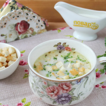 Сырный швейцарский суп