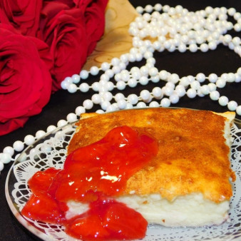 Ванильный пудинг с творогом