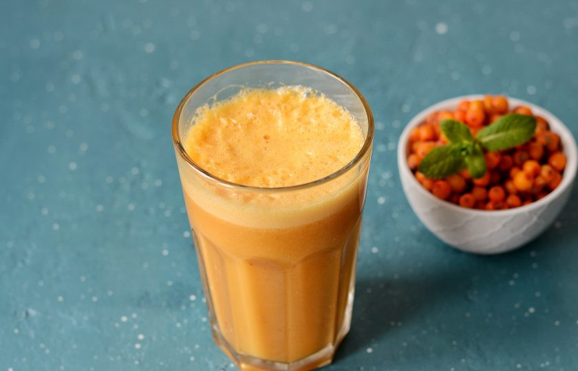 1. Этап. Смузи с облепихой: Смузи с облепихой готов, приятного аппетита!