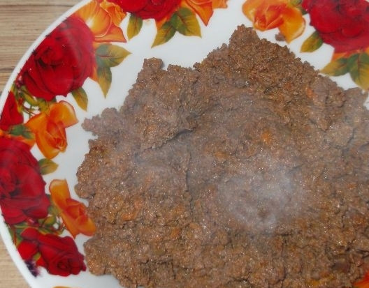 1. Этап. Печеночный паштет домашний: 5. Даем немного остыть паштету.