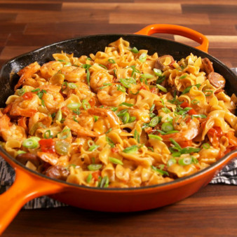 Shrimp and Sausage Cajun Dumplings