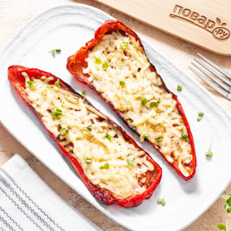 Жареный перец с сыром