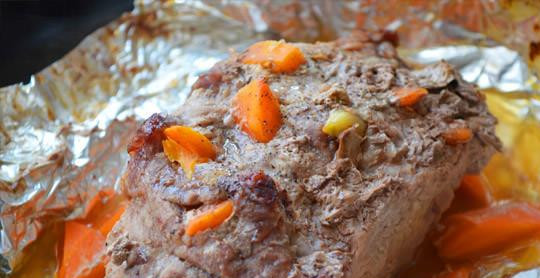 1. Этап. Телятина в фольге: Готово! Приятного аппетита!